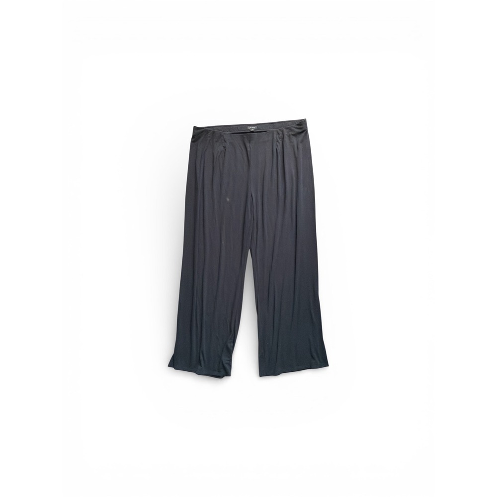 J Jill Wearever Collection Black Rayon Spandex Palazzo Pants Women's Size 3X - Picture 2 of 4